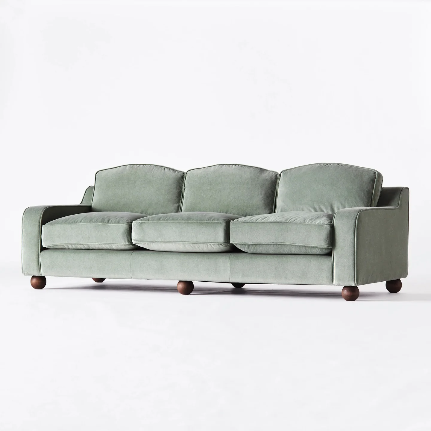 

fl- Green Velvet 3-Seater Sectional Indoor Villa Sofa Set for Hotel Lobby Resort Homestay Living Room Design for Indoor Use%