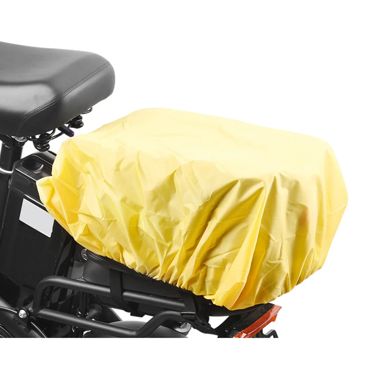 Rain Cover Bicycle Bags Rains Cover Cycling Basket Waterproof Rack Bicycle Bags Portable Covers Bike Accessory Plastic Yellow