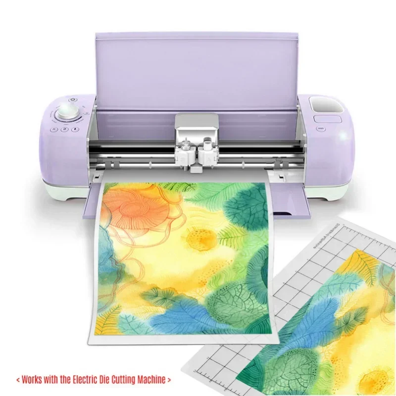 Transparent Adhesive Mat Replacement Cutting Mat with Measuring Grid 12X12-Inch for Silhouette Cameo