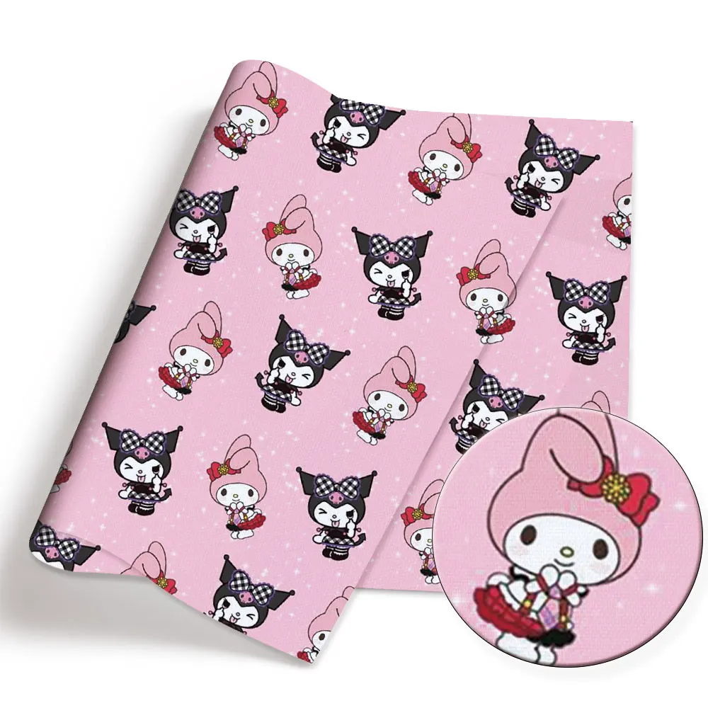 Hello Kitty 140x50CM Cartoon Polyester cotton fabric Patchwork Tissue Kid Home Textile Sewing Doll Dress Curtain cotton Fabric