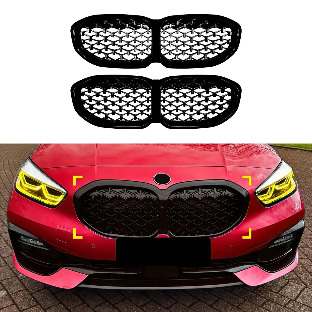 

For BMW 1 Series bmw f40 2019-2024 Racing Grills All-sky Streamer Mesh Grille Exterior Decoration Modification