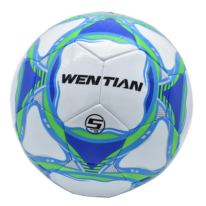 كرة قدم مقاس 5 رسمية من البولي يوريثان كلاسيكية لكرة القدم مقاومة للاهتراء في الهواء الطلق
