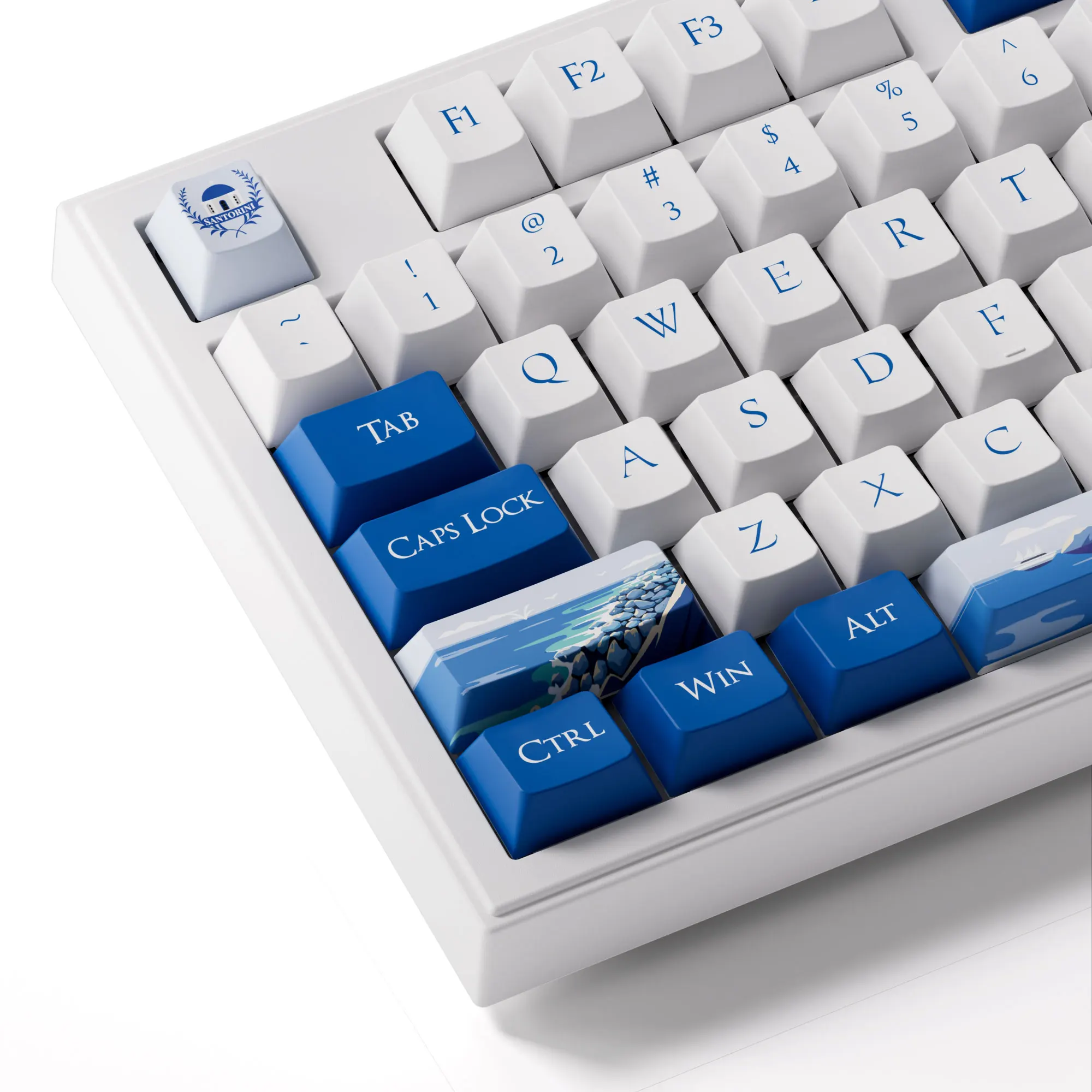 Akko 5098B Santorini kabellose mechanische Tastatur mit TFT-Bildschirm, vertikaler Knopf, 96 Tasten, Hot-Swap-fähige RGB-Gaming-Tastatur mit individueller Tastatur