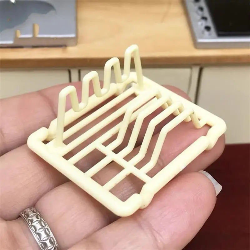 1:12 casa de bonecas em miniatura prato rack modelo acessórios cozinha para casa boneca micro paisagem ornamentos crianças fingir jogar brinquedo diy
