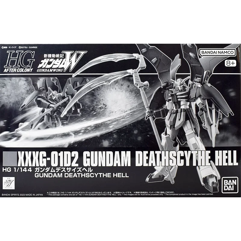 Bandai Gundam DEATHSCIYTHE HELL Assembly Action Figure, Original Collectible Model Brinquedos, Kid Presentes, HGAC, 1/144 XXXG-01D2, Em estoque