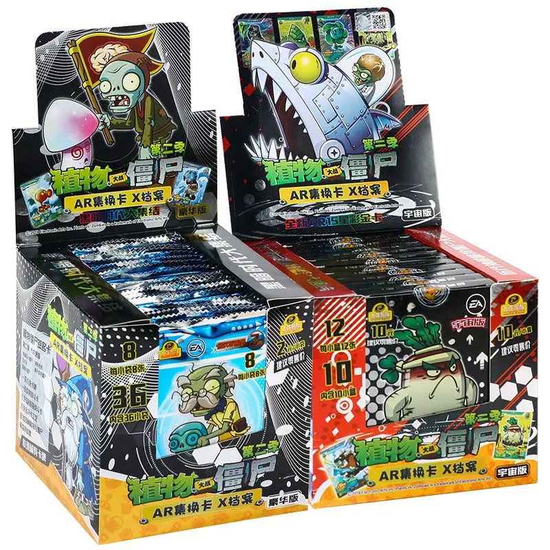 PLANTS VS ZOMBIES Full Card Game Hobby Collectibles Rare Card Board Game Toys AR Battle Flash Card Kids Cartoon Gift Toys