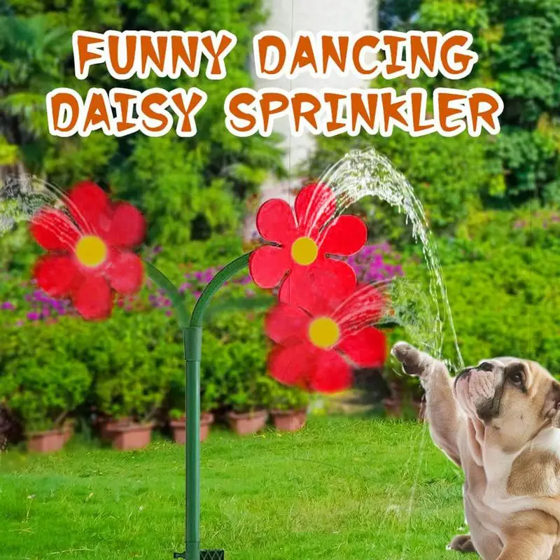 

Садовый спринклер, спринклер с цветком ромашки для детей, игры на открытом воздухе, вращающийся на 360 градусов двор, водная игрушка, инструмент для орошения, игра на заднем дворе