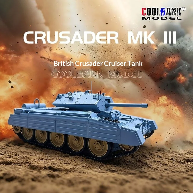 Coolbank 1 16 Scale Crusader Mk III RC Tank British Military Crawler Simulation Model For Hobby Collection Display