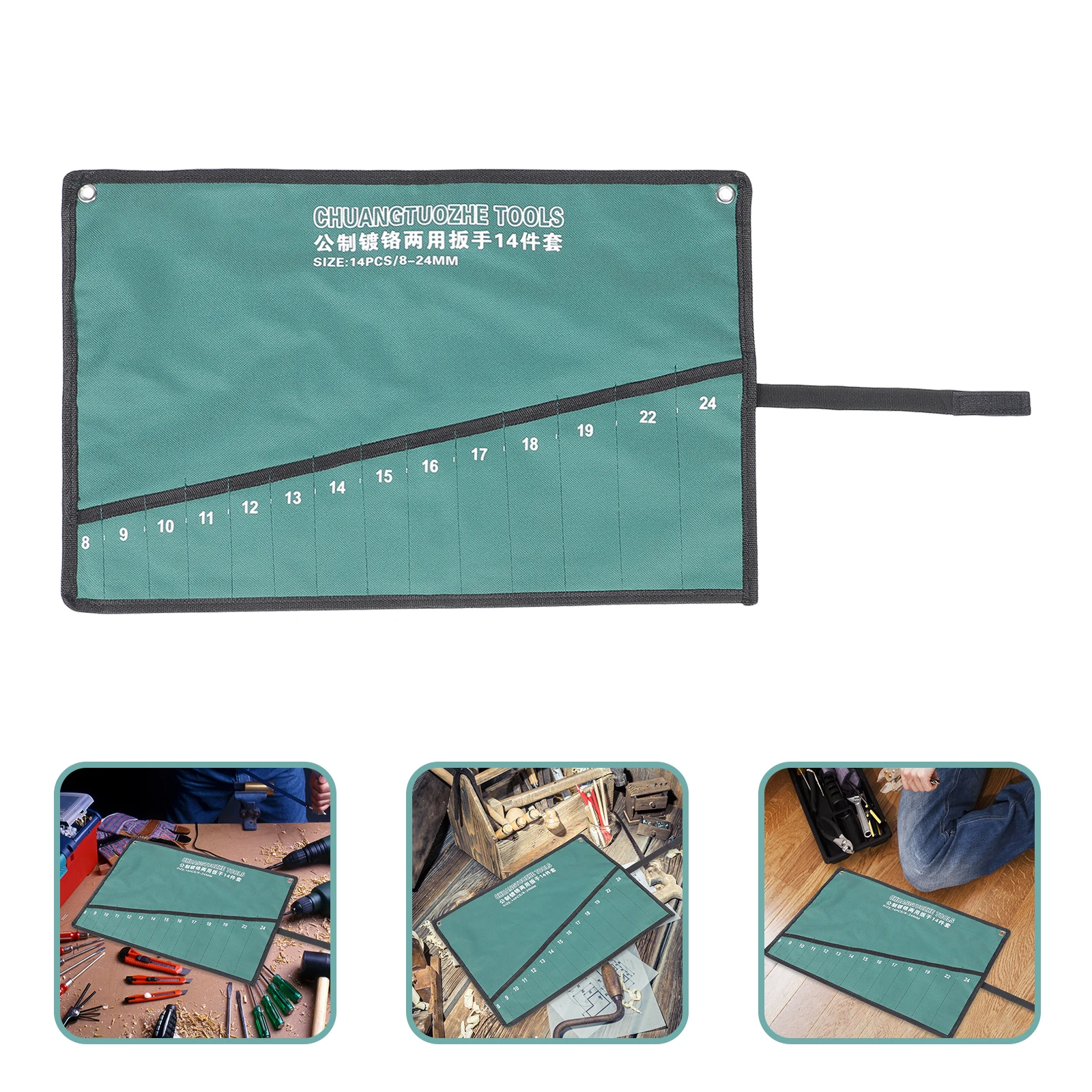 

s Wrench Set Tool Bag Durable Electrician Repair Kit Multipurpose Storage Pouch ganizer For Mechanics Tools Pond