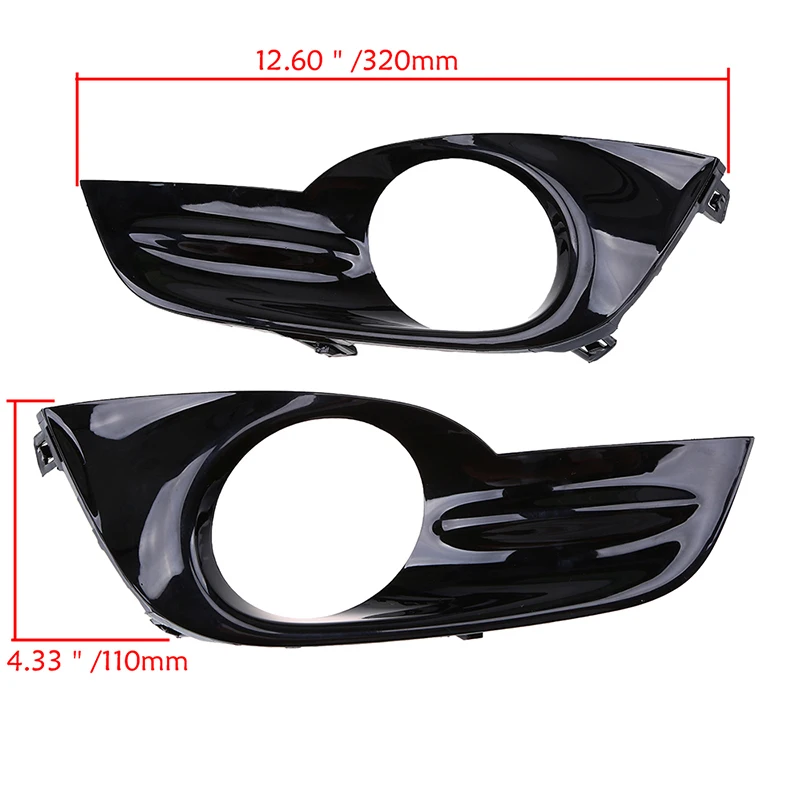 Car Black Hole Grille Fog Light Grills Cover for Nissan Altima Teana L33 Pre-facelift 2012 2013 2014 2015 Styling Exterior Parts