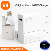Original Xiaomi 67W Charger EU Turbo Fast Charge Adapter 6A Type C Cable For Xiaomi 12 11 POCO X5 X4 Pro Redmi Note 9 10 Pro