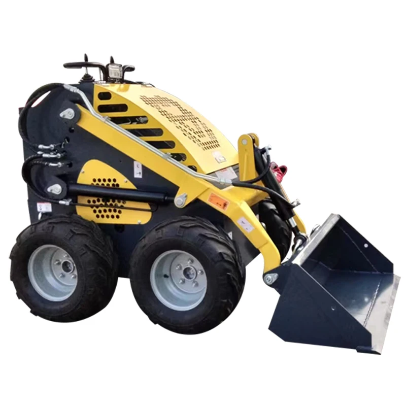 Customized Small skid steer loader with various auxiliary tools for construction sites Small shovel Mini wheel skid steer loader