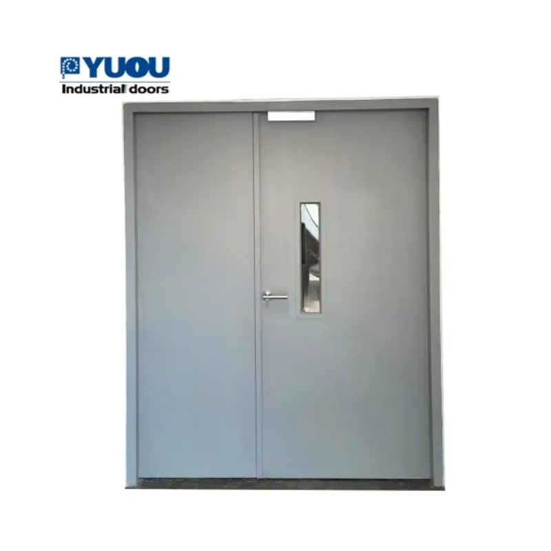 Security Emergency Exit Fire Resistance Exterior Fire Rated Galvanized Steel Door