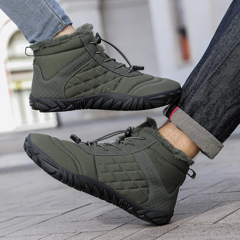 Winter Couple Fashion Comfort Snow Boots Outdoor Non-slip Wear-resistant Womens Mens Cotton Boots Warm Anti-chill High Top Boots - Image 2