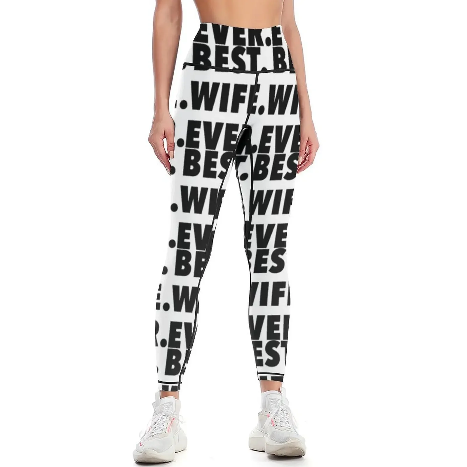 

BEST WIFE EVER Leggings for fitness gym wear Sports pants woman push up fitness Womens Leggings