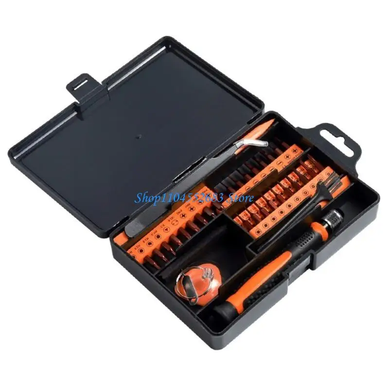 

Y6GD 49Pcs Portable Miniature Screwdriver Tool Set Portable Screwdriver Set for Laptops Consoles Watches and Household Tasks