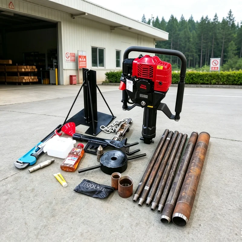 Customized Lightweight Vertical Backpack Drilling Rig for Field Exploration Core‑Sampling & Shallow Water Well Drilling