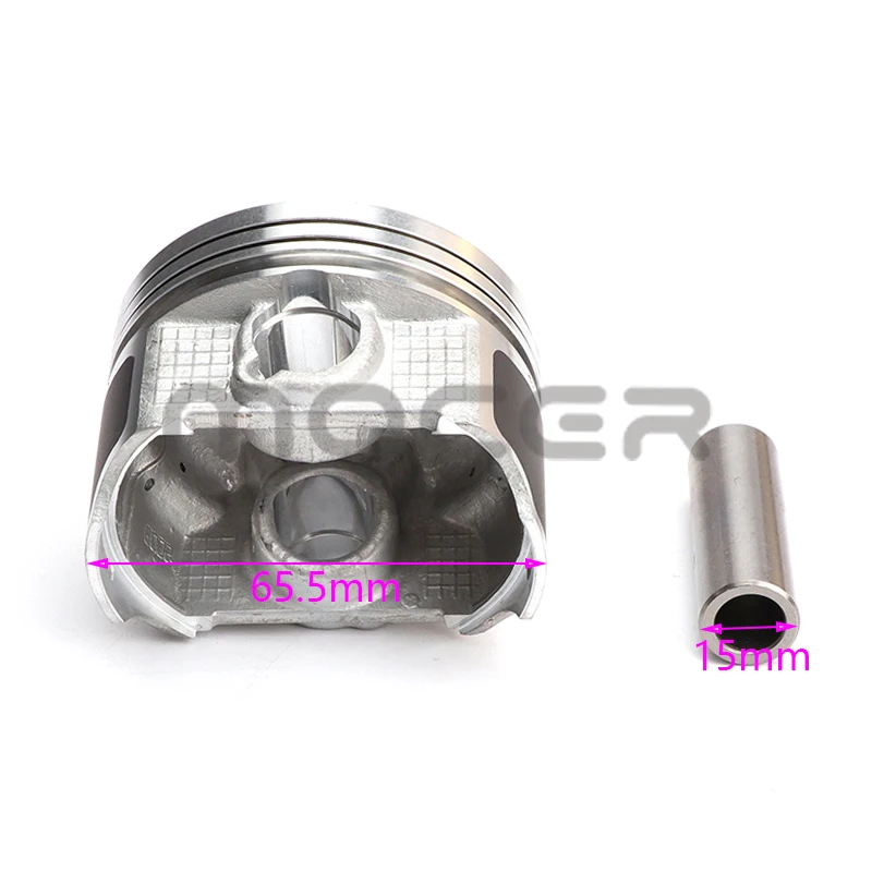 65.5mm Piston 15mm Pin Ring Set Fit for Zongshen Loncin 250cc CB250 Engine ATV Quad Bike Motorcycle