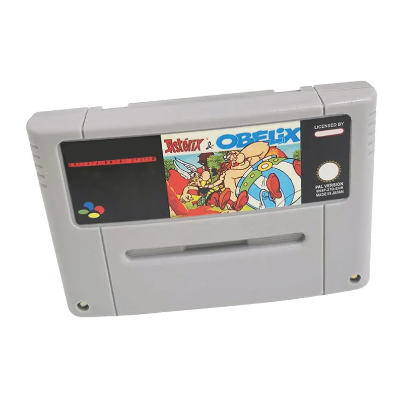 بطاقة Asterix & Obelix Game Cartridge الكلاسيكية لإصدار SNES Super Famicom 16 بت EU/JP #3