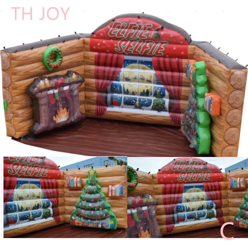 custom Inflatable Photo Backdrop Wall for Christmas Holiday Decoration,4x3m inflatable photo wall