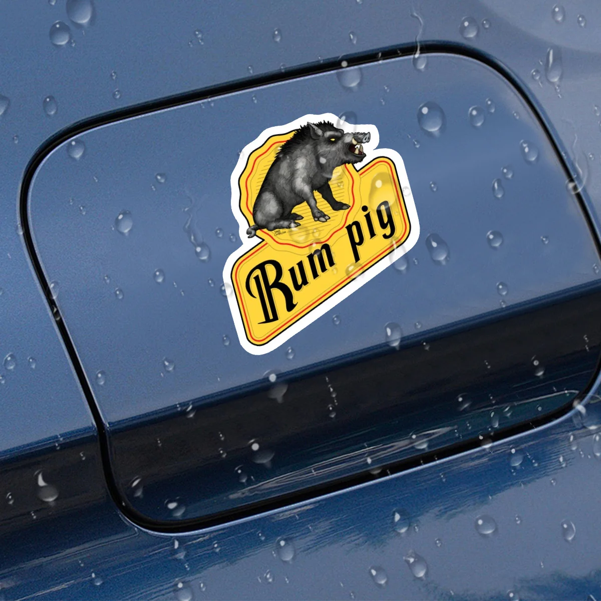 

Забавные наклейки с изображением свиньи для автомобилей, грузовиков, внедорожников - самоклеящиеся автомобильные стикеры, наклейки с изображением свиньи-рума