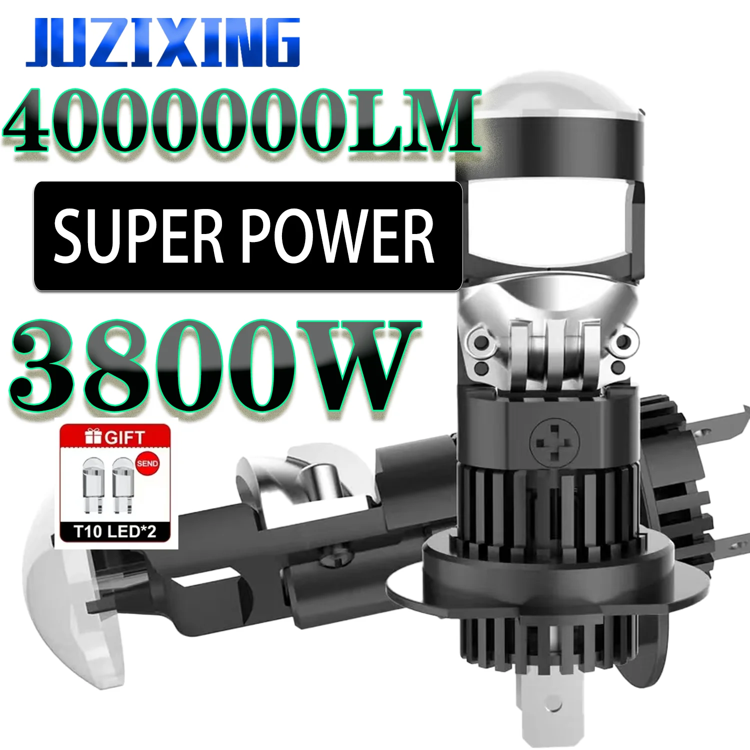 

JUZIXING Auto Mini Lens 1:1 Беспроводной H8/H9/H11 H7 H4 9005 9006 Проектор Маяк Противотуманные фары RHD LHD Plug&Play на автомобильной лампе