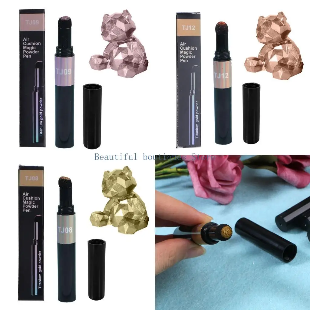U4LF Glittering Magical Powder Pen Sponge Tip for Resin Casting Art