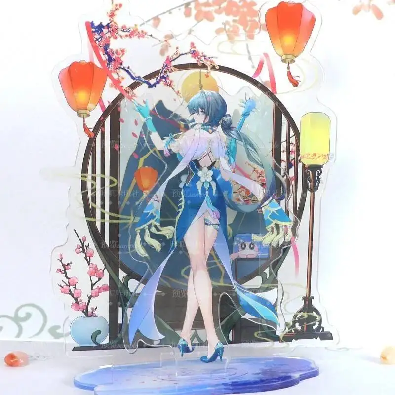 

2025 Game Anime Badge Laser Ticket Tabletop Decoration Honkai: Star Rail Ruan Mei Acrylic Stand Figure Model Plate Cosplay Gift