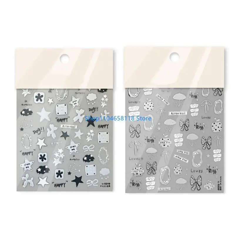 Versatile Silver Art Transfers for Creative Manicure Designs