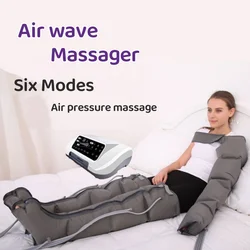 360° six-chamber air wave massager for waist, legs, feet and arms pneumatic instrument for varicose veins physiotherapy