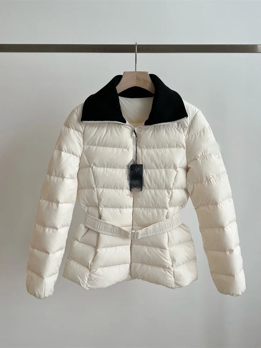 سليم صالح خفيف الوزن Du down Jaet PREON Work ow nt Sle الخصر Cinching ملابس خارجية النسخة الكورية طويلة Sve Z...