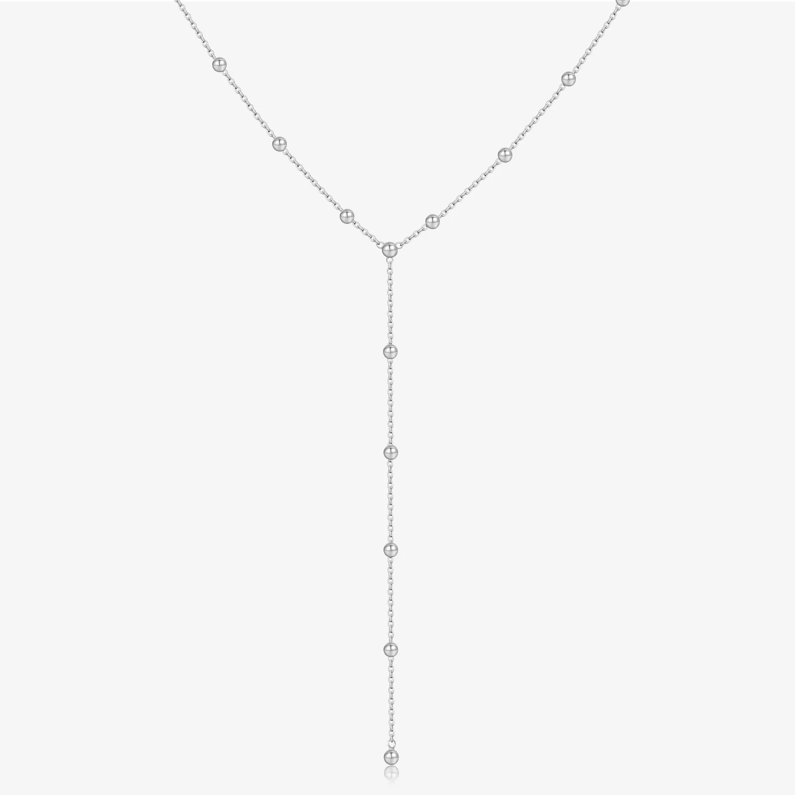 

VEWANT стерлингового серебра 925 пробы, циркон, Y-образная цепочка, бусины, длинное сложенное ожерелье, 2025 г., изысканные роскошные вечерние женские ювелирные изделия, подарок