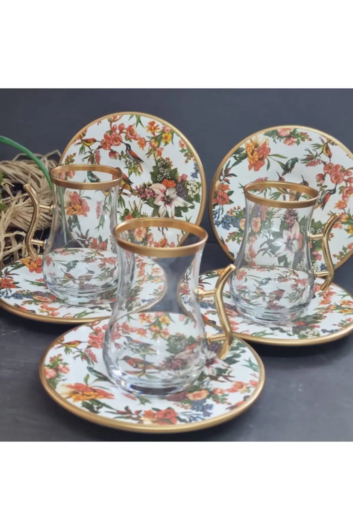 

DOLBOVI Tea set Turkish Tea Glass Cup