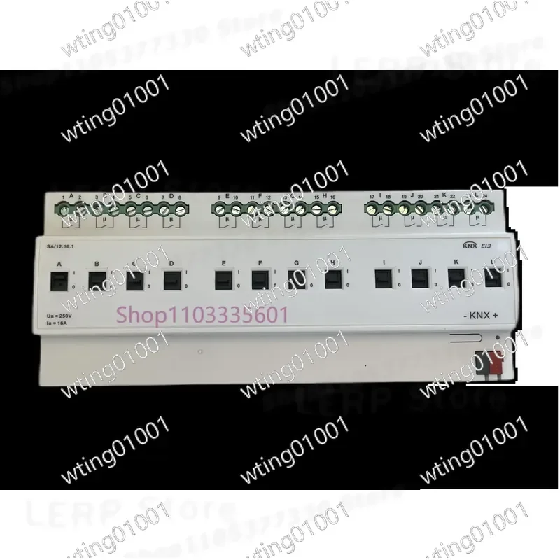 for KNX Smart Home Relay Module 12 Channel 16A and 8 Gang 16 Amp Switching Actuator for Intelligent Building Automation