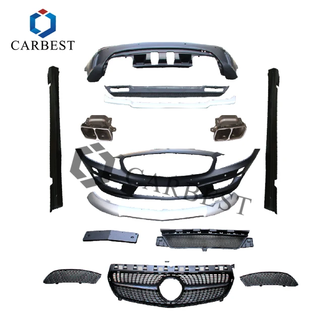 

BR 2013-2015 A-Class Body Kit ABS+PP Front Bumper & Rear Bumper For W176 Upgrade To A45