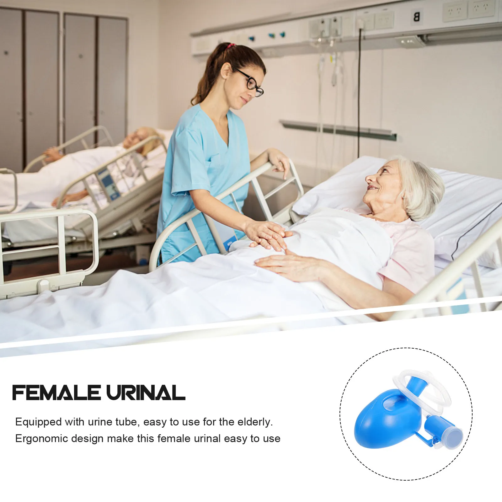 

1 Set Thick Plastic Female Urinal With Lid Spill Proof Portable Pee Bottle For Elderly Women Travel Car Outdoor Use Chamber Pot