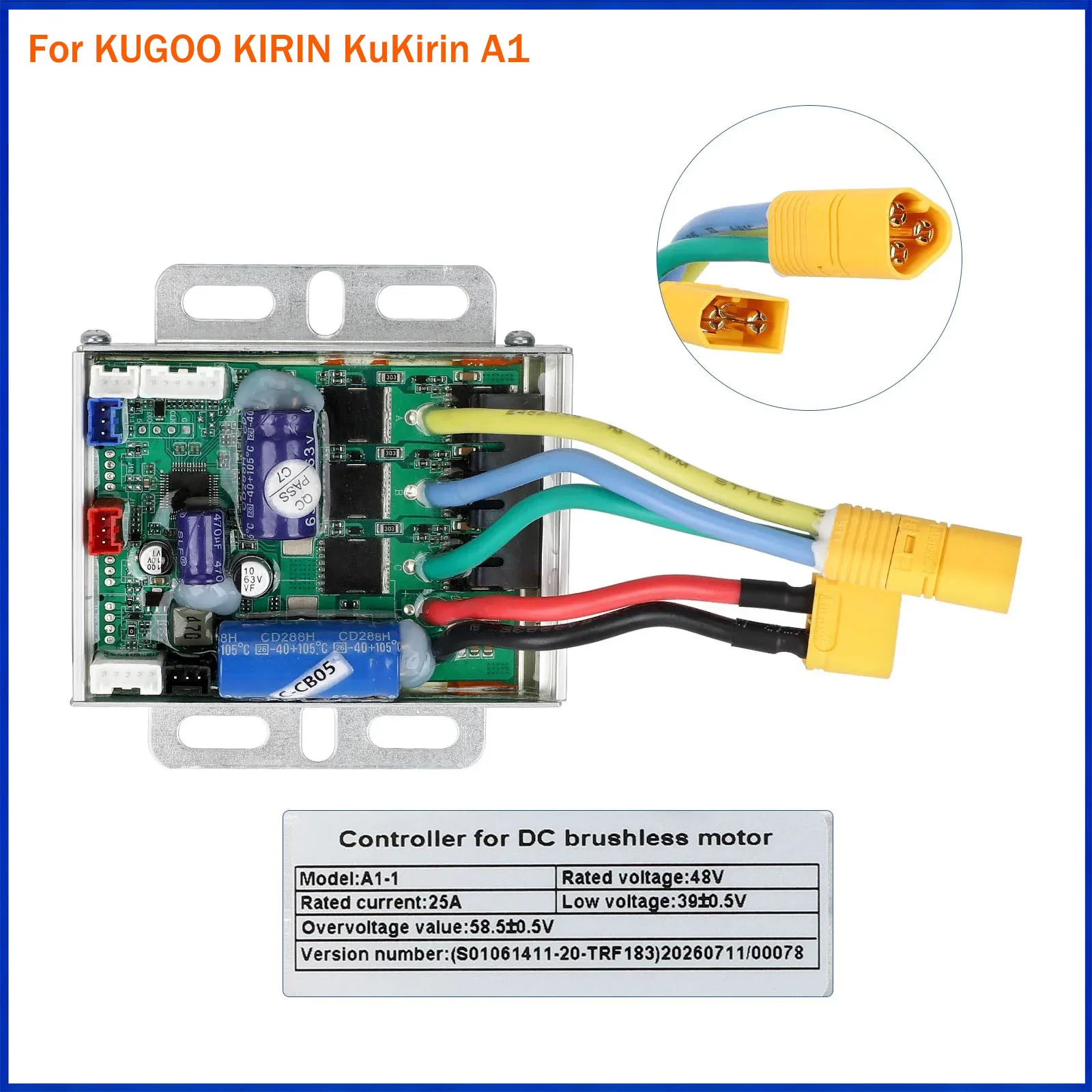 For KUGOO KIRIN KuKirin A1 Electric Scooter Original 48V 25A Motor Controller A1-1 Mainboard Core Control Replacement Parts