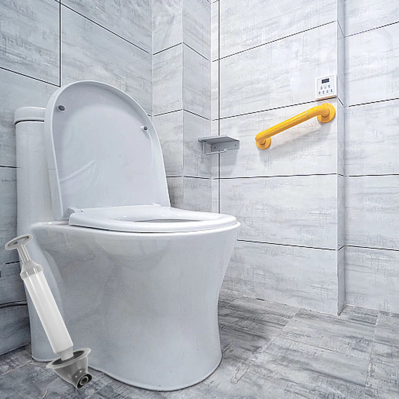 

Heavy Duty Toilet Plunger Vacuum Pump Powerful Suction Unclogger Tool For Bathroom Kitchen Sink Drain Clog Removal