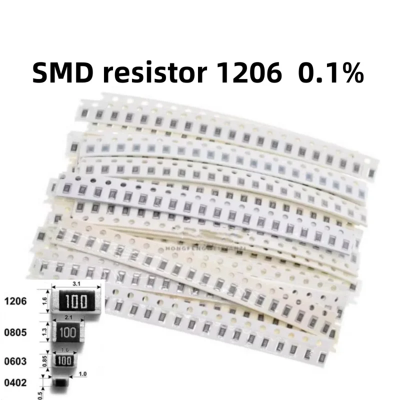 

20 шт. резистор SMD 1206 0,1% высокая точность 1R ~ 1M 1 10 100 150 220 330 Ом 1K 2,2K 10K 100K 0R 1R 10R 100R 150R 220R 330R 1M