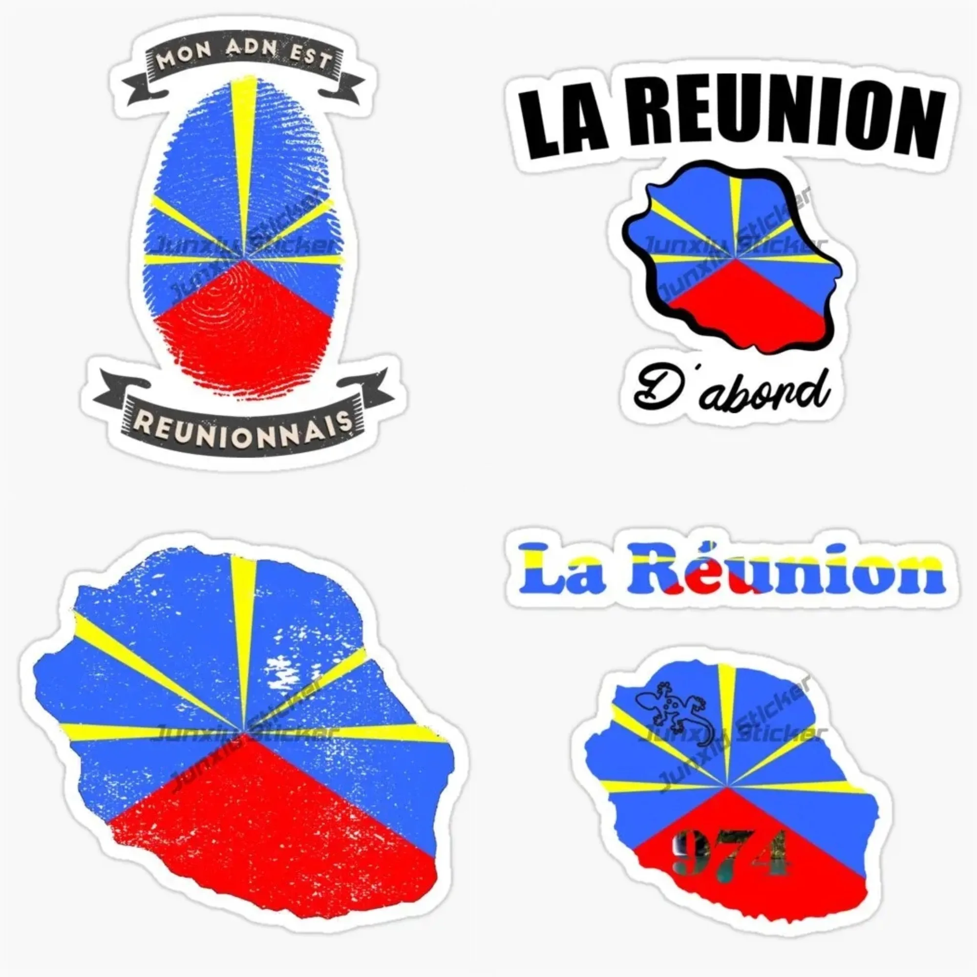 

Reunion Island Landscape Sticker Car Decal For Motorcycle Van Bicycle Window Truck Scratch Resistant Travel Decor Accessories