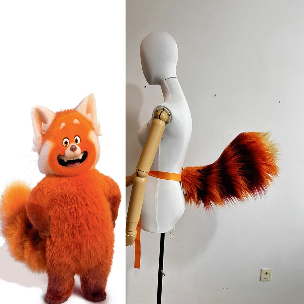 

Movie Turning Cosplay Costume Panda Plush Tail Racoon Mei's Tail Halloween Carnival Party Roleplay Accessory