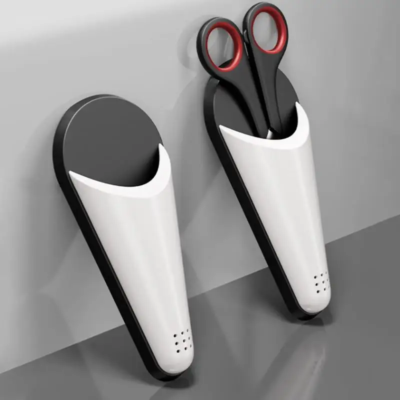 1/2Pcs Refrigerator Magnetic Suction Storage Box Scissor Storage Case With Drain Hole Fridges Shears Organizer Scissors Holder