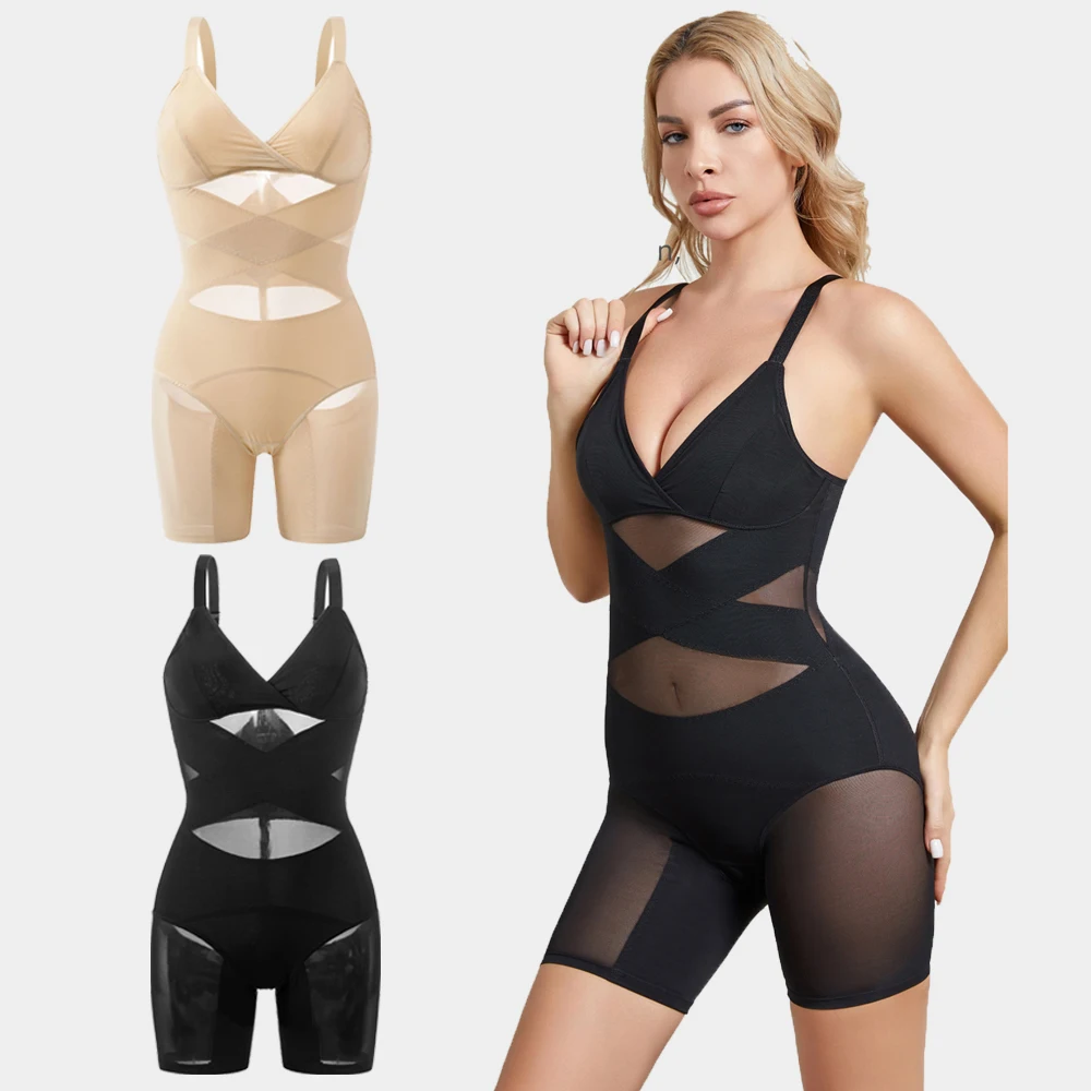 Body wyszczuplające całe ciało Body Kompresja brzucha Otwarte krocze Body Shaper Bodysuit do kontroli brzucha po porodzie — zdjęcie 4