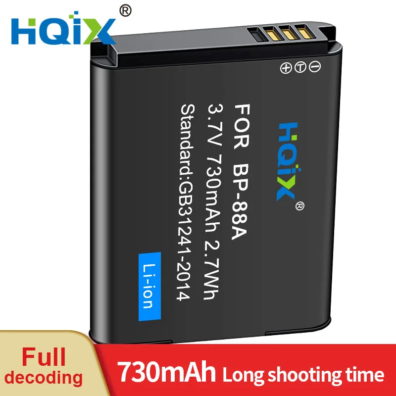 

HQIX for Samsung DV300 DV200 DV300F Camera BP-88A Charger Battery