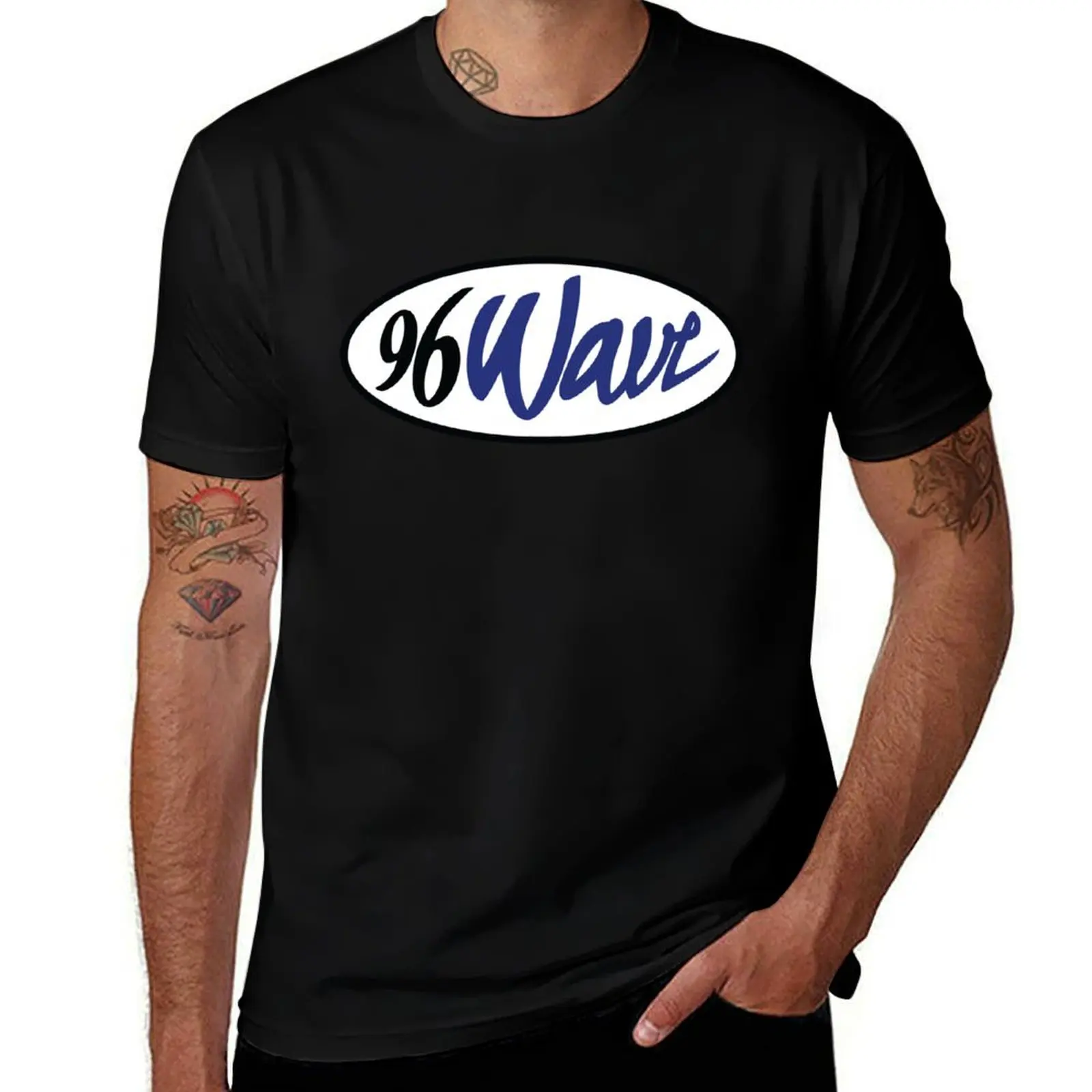 

t for man casual t shirts Wave 100% t designer cotton shirts Full T-Shirt 96 Color - men shirts