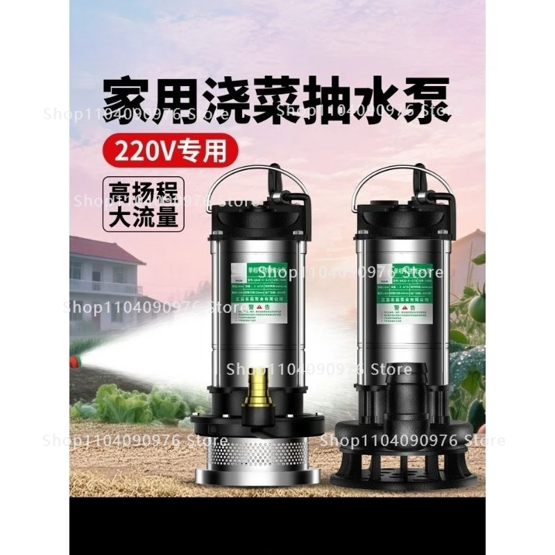 220V High Head Large Flow Submersible Pump for Home Farm Irrigation