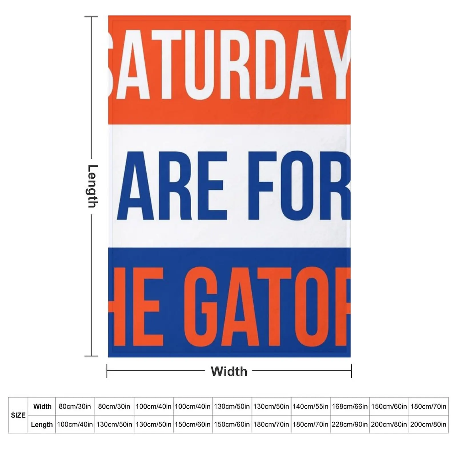 Saturdays are for the Gators Throw Blanket funny gift Decorative Beds Thins Blankets