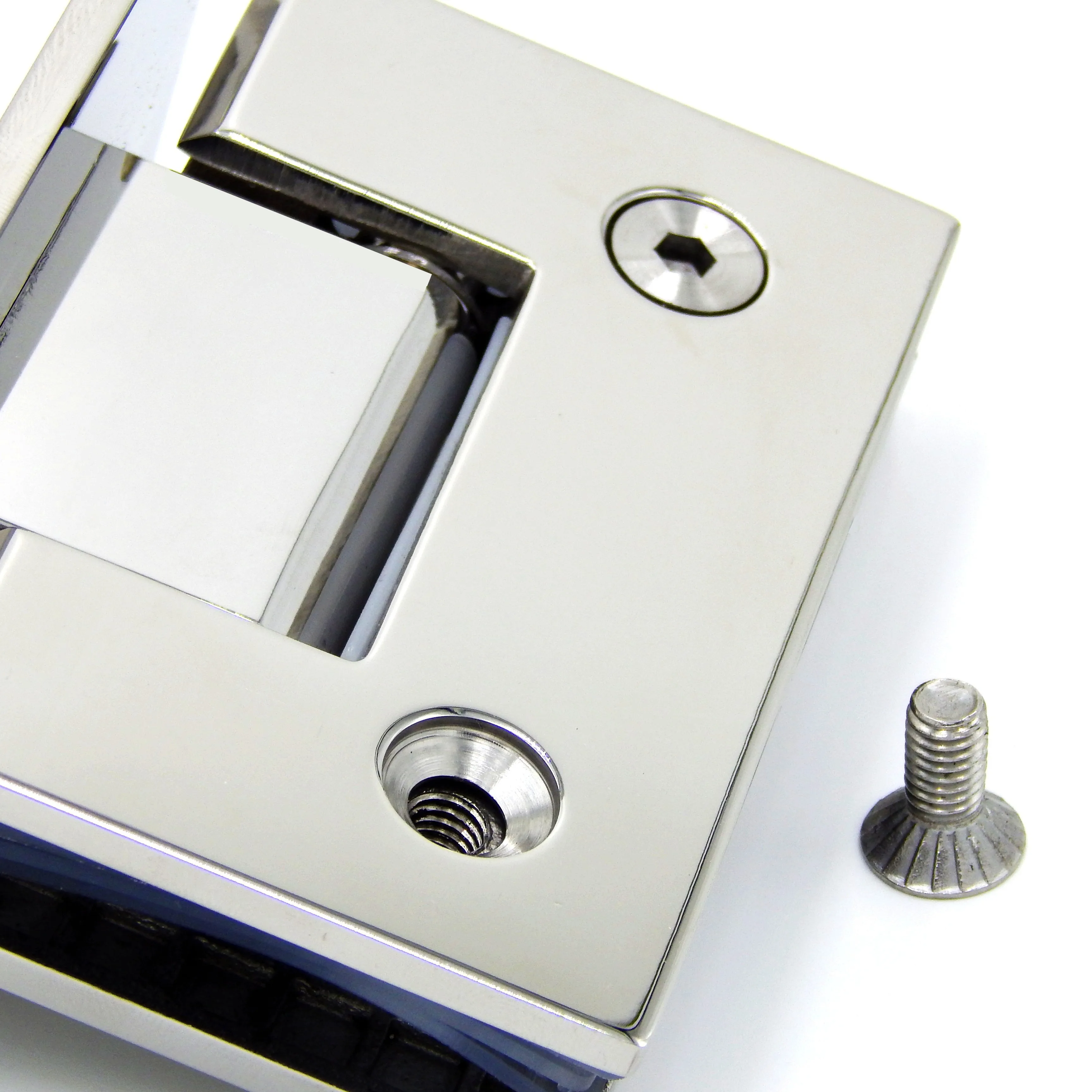 Stainless Steel Frameless Glass Door Hinge 90 Degrees of Bathroom Clamp Mirror Light Bathroom Folding Glass Clip