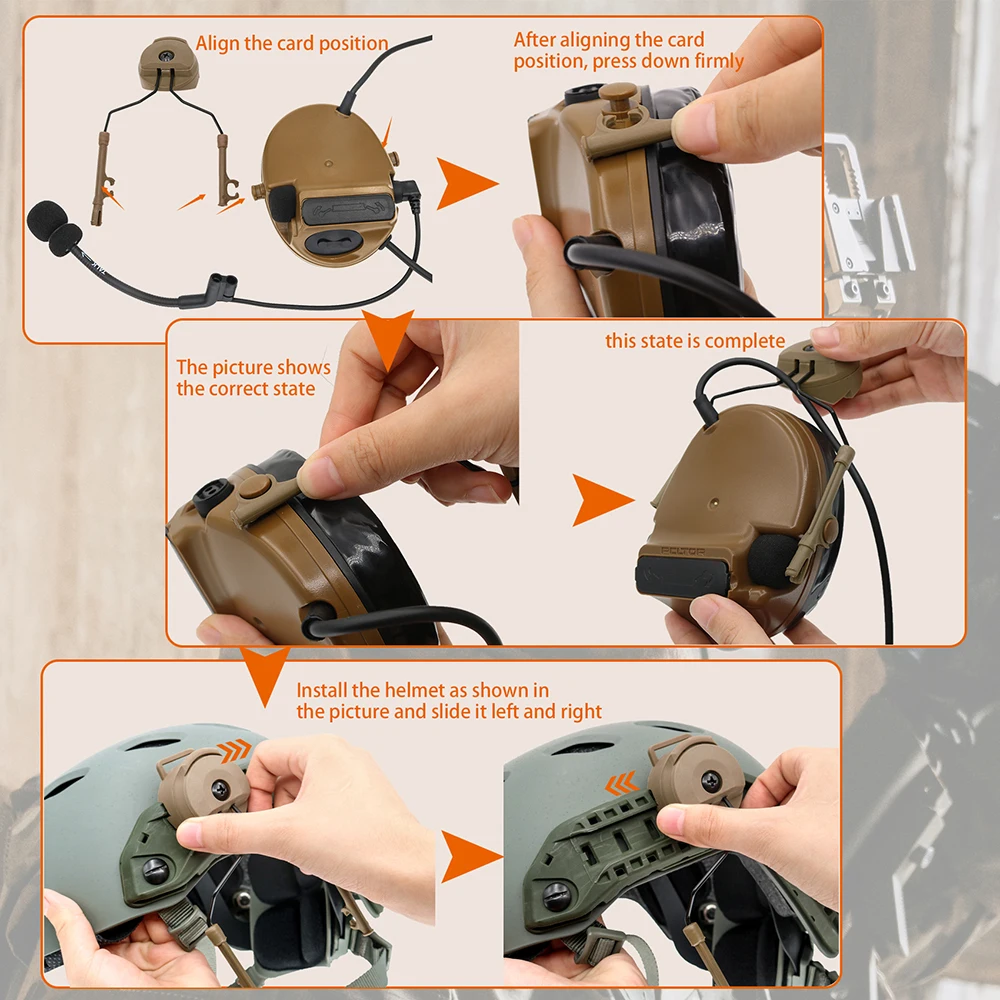 DulCOMTAC-Adaptateur de rail de coque de casque Airsoft, support rapide et rapide, noyau Ops, adapté au téléphone Dulsauna COMTAC I II III