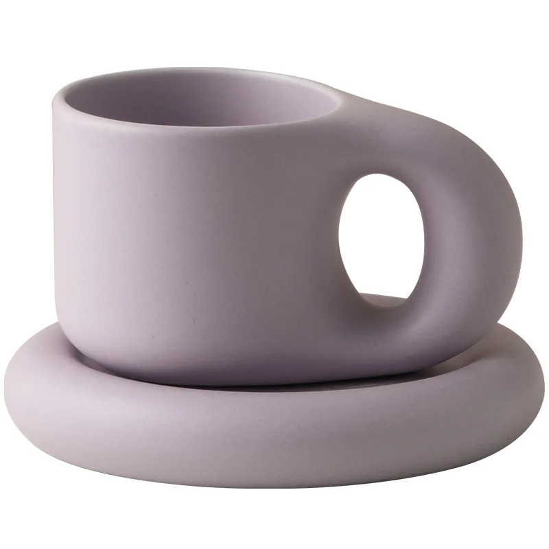 Tazas de café creativas, tazas de pareja, Taza de cerámica, taza gordito de oficina